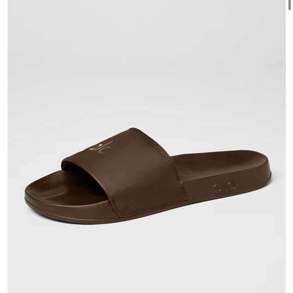 Alo expresso Brown Slide Sandals unisex - Picture 2 of 15